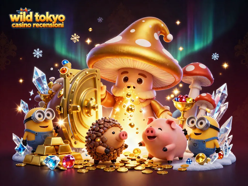 Enchanting scene showcasing wild tokyo casino recensioni with magical gold transformation elements and vibrant treasures.
